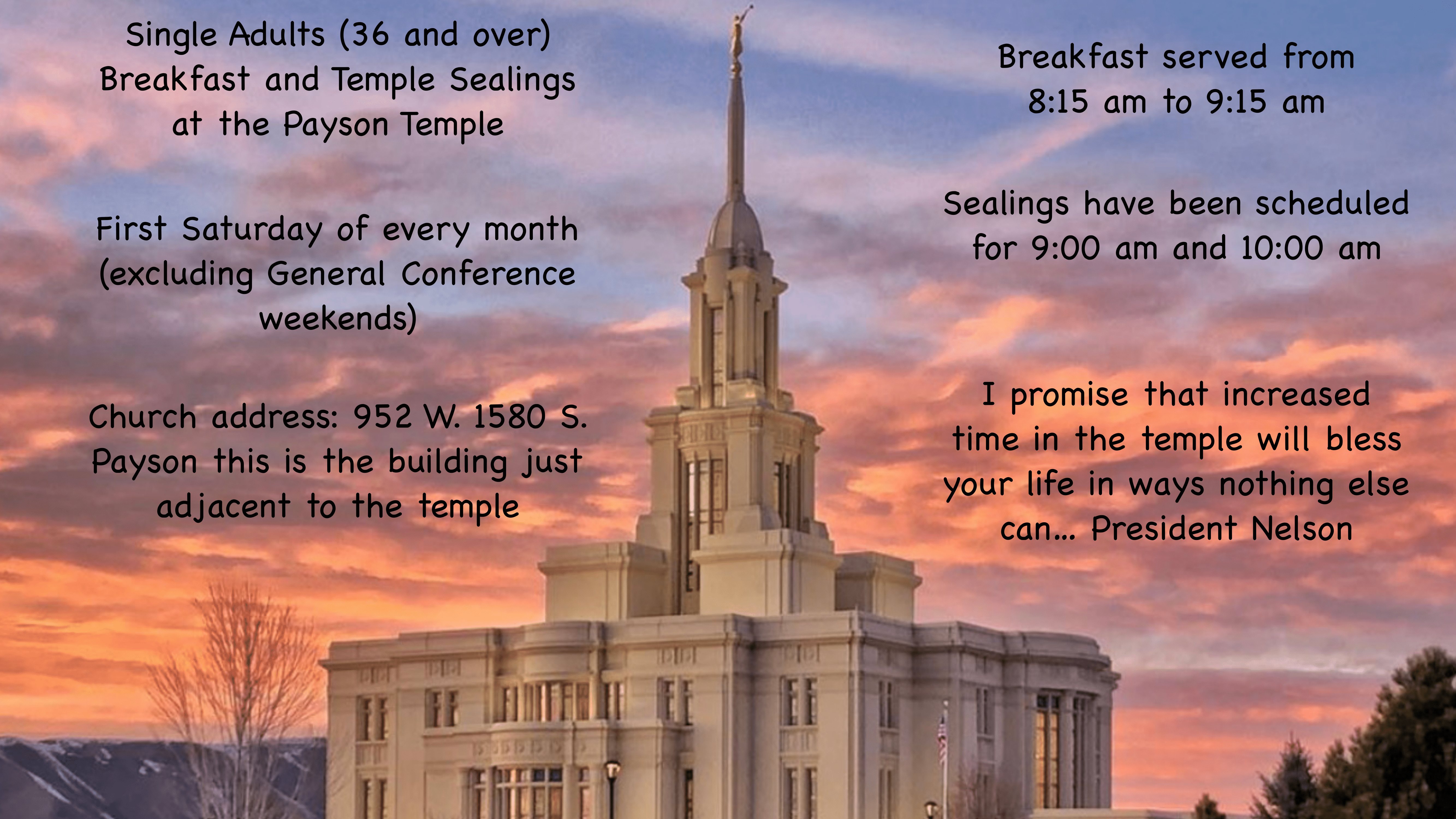 Payson Temple Activity
